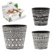 Chomik Керамический Вазон 13 x 13 x 12 см, Различные Дизайны, RUN6518 - Home Club, изображение 2