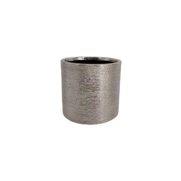 Garden Line Керамический Чехол Для Горшка 13,5 × 13,5 × 12,5 См, Серебряный, HAZ1091 - Home Club