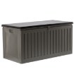 Garden Line Садовий ящик з 2 опорами — місткість 270 л — сірий з чорною кришкою, BOX6311 - Home Club, зображення 2