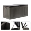 Garden Line Садовий ящик з 2 опорами — місткість 270 л — сірий з чорною кришкою, BOX6311 - Home Club, зображення 3