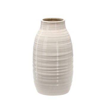 Chomik Керамическая Ваза 13 × 13 × 25,5 См, Белая, ELI2395 - Home Club