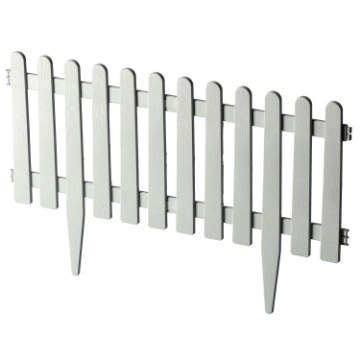 Garden Line Комплект из 4 садовых изгороди, 55 × 34 см, цвет «каменный белый», ANI3040 - Home Club