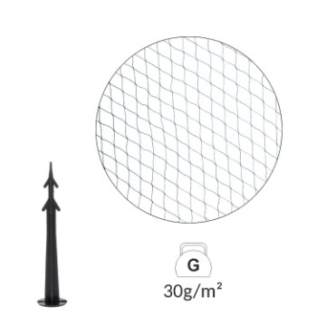 Garden Line Защитная Сетка От Птиц 8x8 м (30 г/м²) + 6 Пластиковых Штифтов, JAW9837 - Home Club