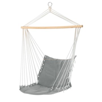 Garden Line Гамак — Качели — Бразильское Подвесное Кресло 60x120x130 см, Серый, HAM3371 - Home Club
