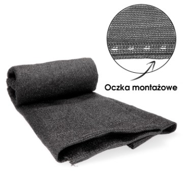 Chomik Сетевая затеняющая сетка для ограждения, серая, 1,2 × 25 м, 135 г/м², 90 %, AGO5665 - Home Club