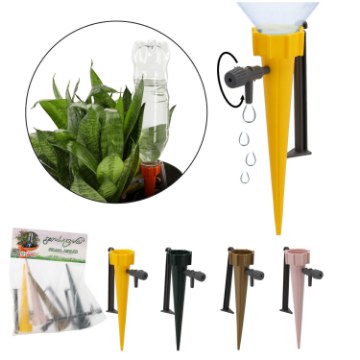 Garden Line Набор из 4 оросителей для растений с краном, различные цвета, ANI2999 - Home Club