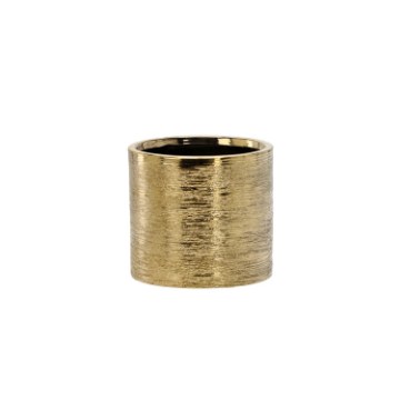 Chomik Керамический Чехол Для Горшка 13,5 × 13,5 × 12,5 См, Золотого Цвета, HAZ1084 - Home Club