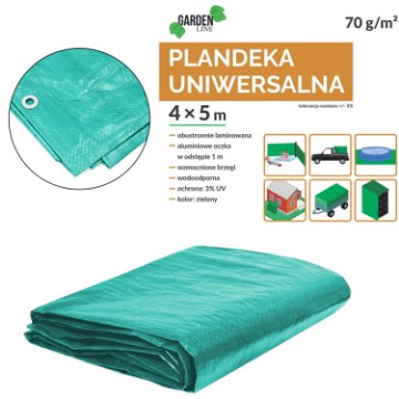 Chomik Брендуй 4 x 5 м (+/- 5 %) 70 г/м² 3 % Уф Зеленый, DEK4157 - Home Club