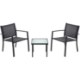Garden Line Комплект садових меблів — 2 стільці, столик — темно-сірий, ANH6142 - Home Club