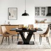 Mebel Elite Стол Clark, раскладной, 120–160 см, черный глянцевый, PM.DUBAJ/CZ/PL/S - Home Club, изображение 3