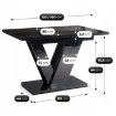 Mebel Elite Стол Clark, раскладной, 120–160 см, черный глянцевый, PM.DUBAJ/CZ/PL/S - Home Club, изображение 8
