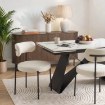 Mebel Elite Стілець Tulsa кремового кольору з тканини букле, ME.TULSA/KR/CZ/TB/K - Home Club, зображення 2