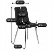 Mebel Elite Стул Enzo, чёрный, искусственная кожа, ME.ENZO/CZ/CH/E/K - Home Club, изображение 6