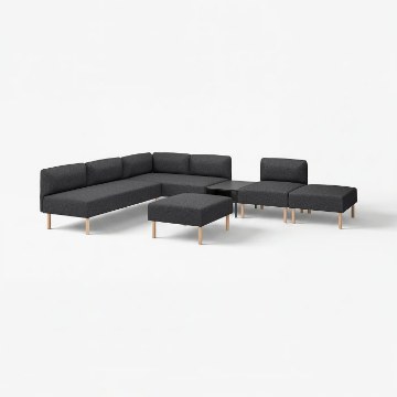ИКЕА 6-местный диван-модуль со столиком LILLEHEM, 995.747.54 - Home Club
