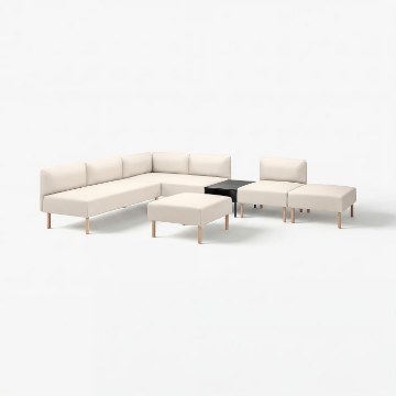 ИКЕА 6-местный диван-модуль со столиком LILLEHEM, 195.710.47 - Home Club