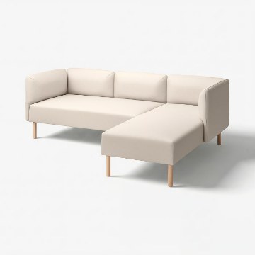 ИКЕА 3-местный модульный диван с шезлонгом LILLEHEM, 495.682.94 - Home Club
