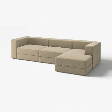 ІКЕА 4-місний модульний диван із шезлонгом JÄTTEBO, 396.083.99 - Home Club