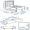 ИКЕА Рама кровати с 2 контейнерами GULLABERG, 496.309.41 - Home Club, изображение 8
