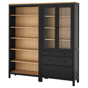 ІКЕА Комбінована стелажна система з дверцятами HEMNES ХЕМНЕС, 096.499.85 - Home Club