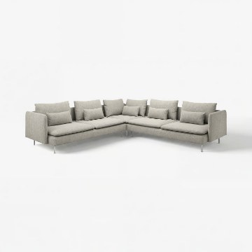 ИКЕА Угловой диван SÖDERHAMN, 393.058.92 - Home Club