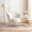 Mebel Elite Кресло Angel кремового цвета из велюра, ME.ANGEL/KR/V/FW - Home Club, изображение 2