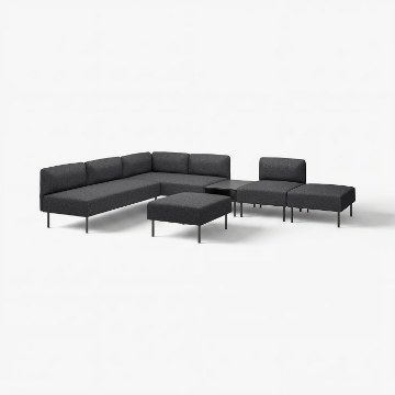ИКЕА 6-местный диван-модуль со столиком LILLEHEM, 395.747.52 - Home Club