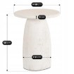 Mebel Elite Столик Rees 49 см, кремовий/бежевий, сучасний, ME.REES/KR-BZ/MGO/L - Home Club, зображення 7