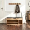 Mebel Elite Шафа для взуття Alec 100 см, дуб/чорний, ME.ALEC/D/CZ/SZAFKBUT - Home Club, зображення 2