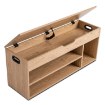 Mebel Elite Шафа для взуття Alec 100 см, дуб/чорний, ME.ALEC/D/CZ/SZAFKBUT - Home Club, зображення 3