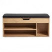 Mebel Elite Шафа для взуття Alec 100 см, дуб/чорний, ME.ALEC/D/CZ/SZAFKBUT - Home Club, зображення 5