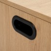 Mebel Elite Шафа для взуття Alec 100 см, дуб/чорний, ME.ALEC/D/CZ/SZAFKBUT - Home Club, зображення 7