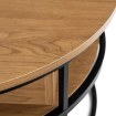 Mebel Elite Столик Astur «Дуб/Чорний», ME.ASTUR/D/CZ/L - Home Club, зображення 6
