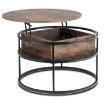 Mebel Elite Столик Astur «Дуб у стилі рустик»/Чорний, ME.ASTUR/RU/CZ/L - Home Club, зображення 4