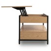 Mebel Elite Раздвижной стол-скамейка Luca 100 см, дуб/чёрный, ME.LUCA/D/CZ/L - Home Club, изображение 7