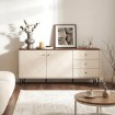 Mebel Elite Комод Bacardi 183 см, цвет «Кашмир»/дуб «Кастелло», W.BILBAO/BL6/KASZ/DCAS/KOM2D3S - Home Club, изображение 2