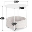 Mebel Elite Столик Varano, білий/бежевий, ME.VARANO/B/BZ/L - Home Club, зображення 6