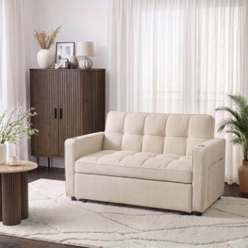 Mebel Elite Розкладне крісло Aster для сну, бежеве, ME.ASTER/BZ/T/SOF - Home Club
