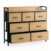 Mebel Elite Комод с ящиками Hudson 98 см, дуб/чёрный, ME.HUDSON/D/CZ/KOM - Home Club, изображение 3