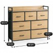 Mebel Elite Комод с ящиками Hudson 98 см, дуб/чёрный, ME.HUDSON/D/CZ/KOM - Home Club, изображение 10