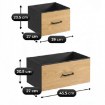 Mebel Elite Комод с ящиками Hudson 98 см, дуб/чёрный, ME.HUDSON/D/CZ/KOM - Home Club, изображение 11