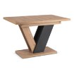 Mebel Elite Стол Clark, раскладной, 120–160 см, дуб Artisan/чёрный, PM.DUBAJ/A/CZ/S - Home Club