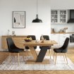 Mebel Elite Стол Clark, раскладной, 120–160 см, дуб Artisan/чёрный, PM.DUBAJ/A/CZ/S - Home Club, изображение 2