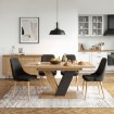 Mebel Elite Стол Clark, раскладной, 120–160 см, дуб Artisan/чёрный, PM.DUBAJ/A/CZ/S - Home Club, изображение 3