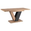 Mebel Elite Стол Clark, раскладной, 120–160 см, дуб Artisan/чёрный, PM.DUBAJ/A/CZ/S - Home Club, изображение 6