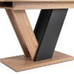Mebel Elite Стол Clark, раскладной, 120–160 см, дуб Artisan/чёрный, PM.DUBAJ/A/CZ/S - Home Club, изображение 8