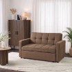 Mebel Elite Раскладной кресло-кровать Aster для сна, коричневого цвета, ME.ASTER/BR/T/SOF - Home Club, изображение 2
