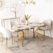 Mebel Elite Стол Lukas, раскладной, 100–250 см, цвет «Кашмир»/«Золотой», ME.LUKAS/KASZ/ZL/S - Home Club, изображение 4