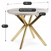 Mebel Elite Стол Lukas, раскладной, 100–250 см, цвет «Кашмир»/«Золотой», ME.LUKAS/KASZ/ZL/S - Home Club, изображение 9