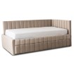 Mebel Elite Кровать 120x200 Villemo, бежевая, велюровая, ME.VILLEMO/120/90/BZ/V/LOZWYS - Home Club