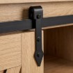 Mebel Elite Комод Arlo 100 см с полками, дуб/чёрный, ME.ARLO/D/CZ/KOM - Home Club, изображение 7